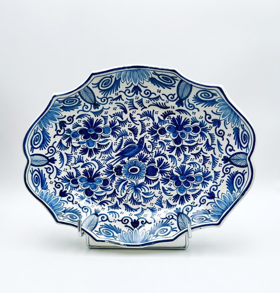 Image 1 of Old Delft Dish Signed Ak Xix Ème