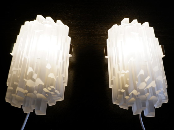 Image 1 of Set of 2 Swedish RAF wall lamps, 1970s