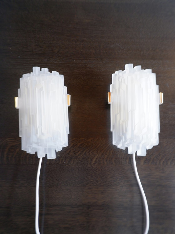 Image 1 of Set of 2 Swedish RAF wall lamps, 1970s