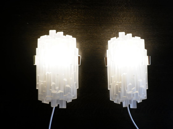 Image 1 of Set of 2 Swedish RAF wall lamps, 1970s