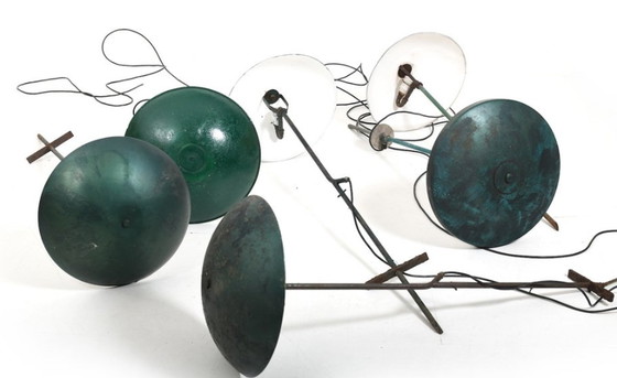 Image 1 of Lampes de jardin scandinaves, 1950, ensemble de 6