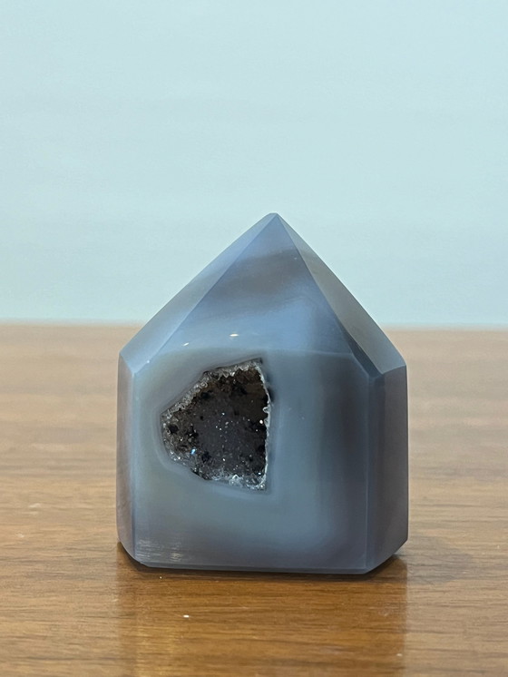 Image 1 of Brazilian Druzy Banded Agate Tower