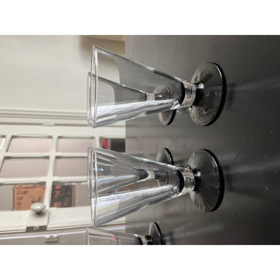 Image 1 of Lot 10 vintage art deco glasses, 1980