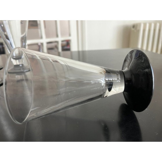 Image 1 of Lot 10 vintage art deco glasses, 1980