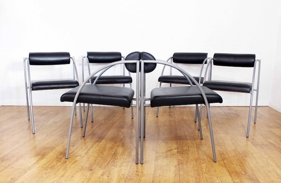 Image 1 of 6x Vienna modernist Chairs by Rodney Kinsman for Bieffeplast