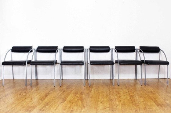 Image 1 of 6x Vienna modernist Chairs by Rodney Kinsman for Bieffeplast