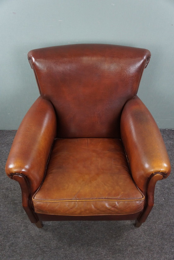 Image 1 of Sheep leather armchair, armchair