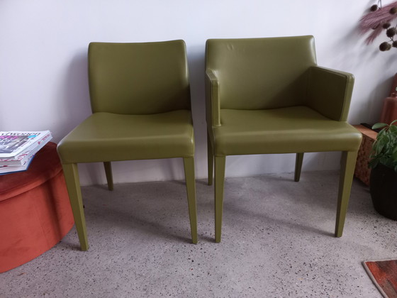 Image 1 of 4x Poltrona Frau dining chairs