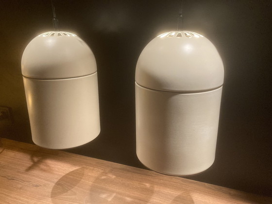 Image 1 of 2X Philips Vintage Pendant Lamps (1970s)