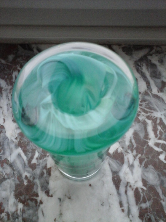 Image 1 of Atoll" candlestick vase in Kosta Boda glass by Anna Ehrner