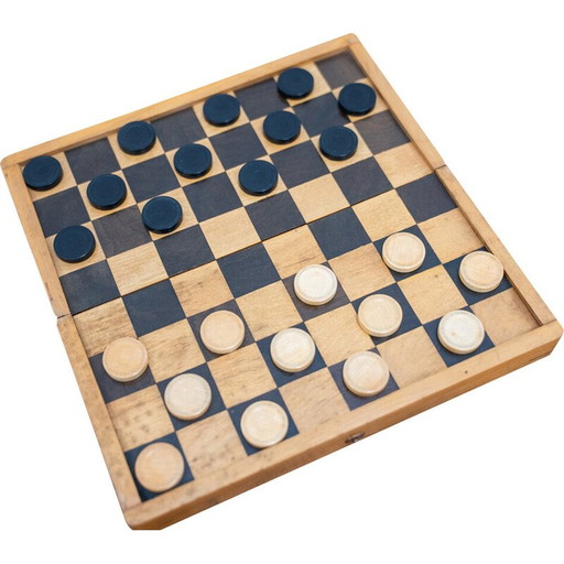 Borsa da viaggio vintage in legno di faggio, 1970