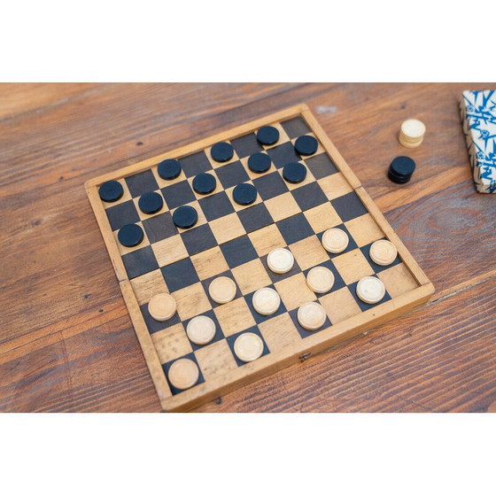 Image 1 of Vintage beech wood travel lady, 1970