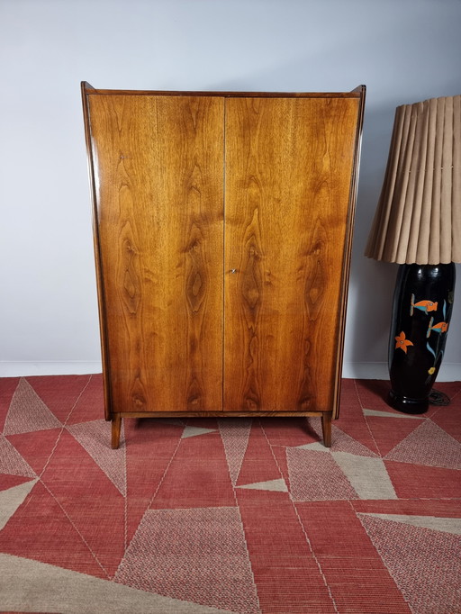 Walnut Wardrobe From Tatra, 1969