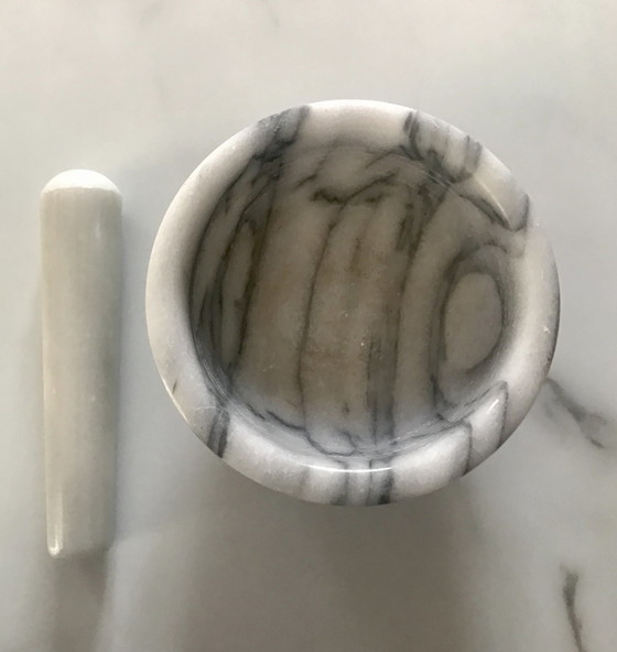 Image 1 of Small Mortar Pestle Marble