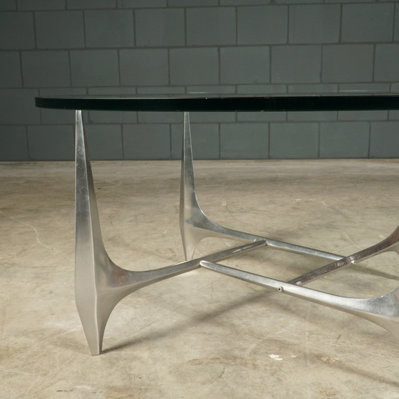 Image 1 of Vintage Aluminum Coffee Table - Knut Hesterberg For Ronald Schmitt - 1960s