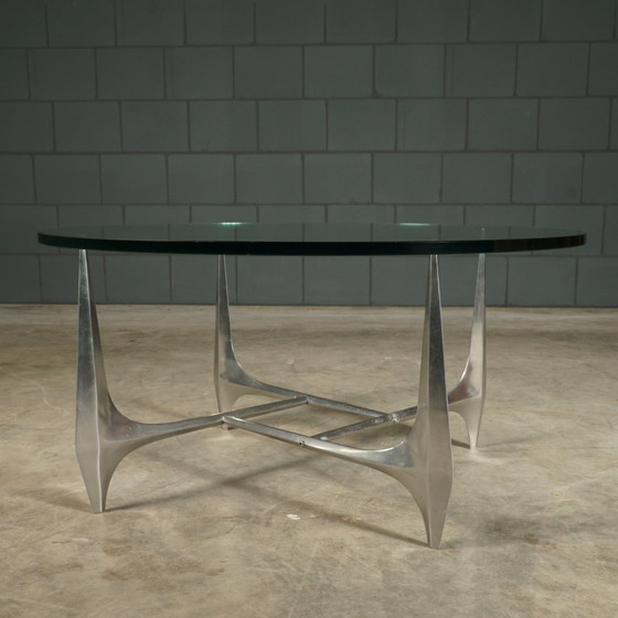 Image 1 of Vintage Aluminum Coffee Table - Knut Hesterberg For Ronald Schmitt - 1960s