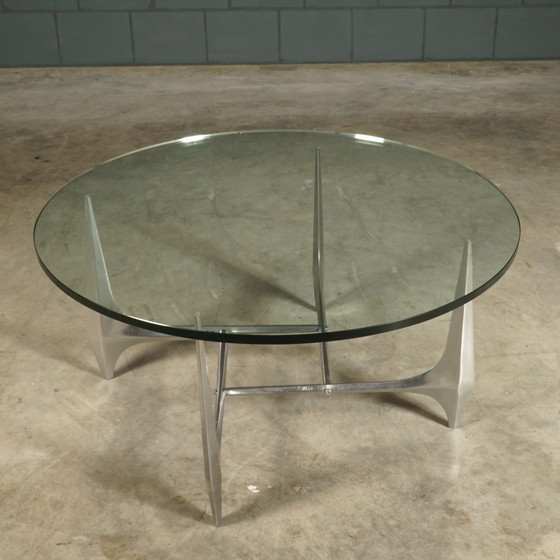 Image 1 of Vintage Aluminum Coffee Table - Knut Hesterberg For Ronald Schmitt - 1960s