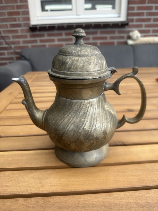 Antique Copper Teapot