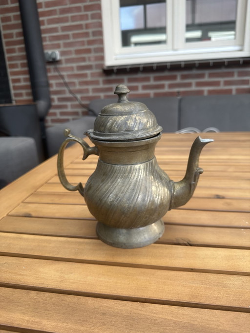 Antique Copper Teapot