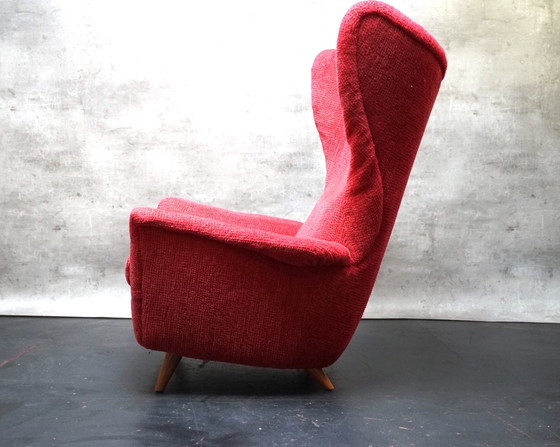 Image 1 of German Mid - Century wing chair