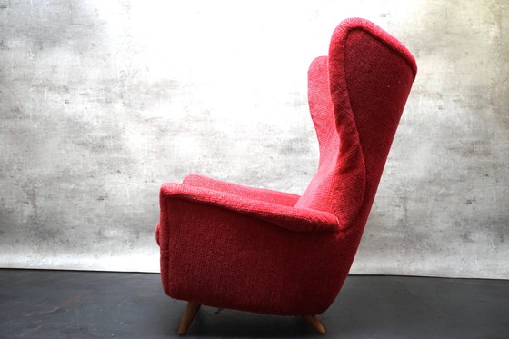 Image 1 of German Mid - Century wing chair