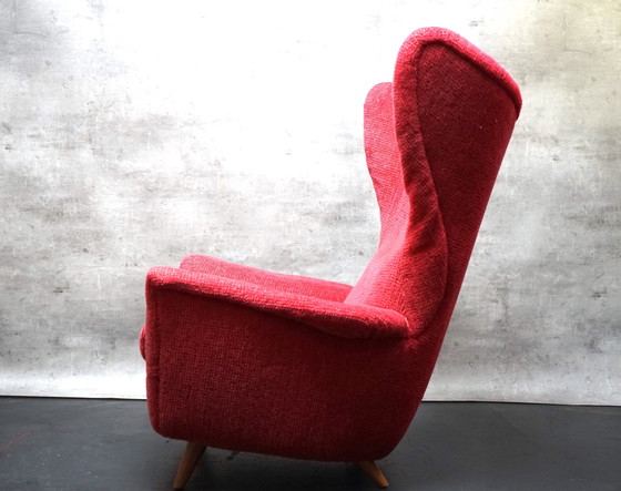 Image 1 of German Mid - Century wing chair