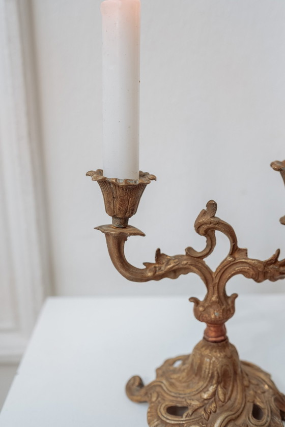 Image 1 of Antique Copper Candlestick