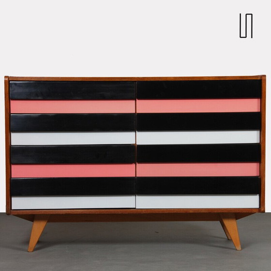 Image 1 of Vintage chest of drawers model U-453 in oak by Jiri Jiroutek for Interier Praha, Czechoslovakia 1960