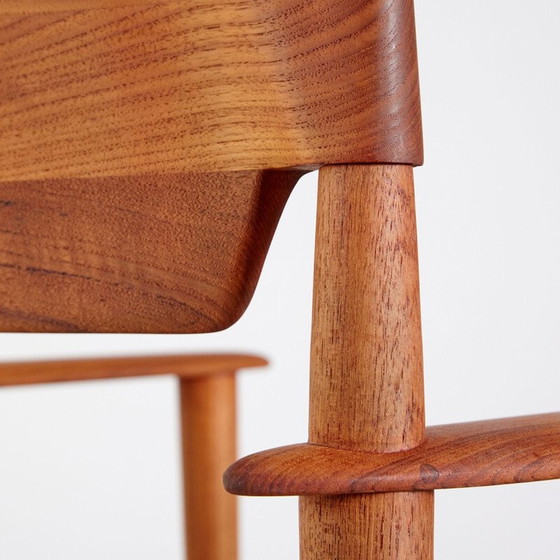 Image 1 of Vintage teak Danish armchair PJ4-2 by Grete Jalk for P. Jeppesen, 1960s