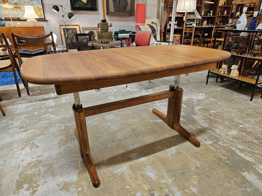 Dining Table Teak Extendable And Height Adjustable