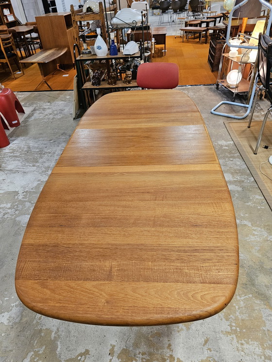 Image 1 of Dining Table Teak Extendable And Height Adjustable