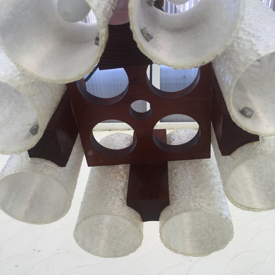 Image 1 of Scandinavian Teak Chandelier