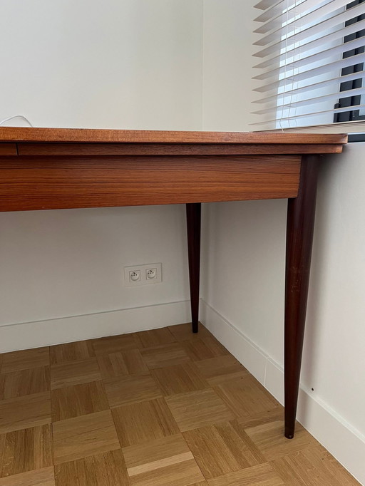 Dining Table In Teak 'Paola' By Oswald Vermaercke For V-Form