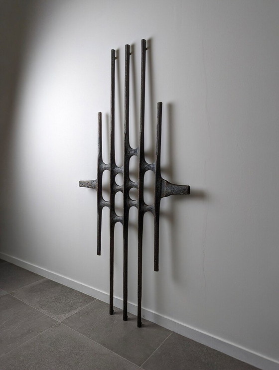 Image 1 of Wall Sculpture In Cast Aluminum 1960S