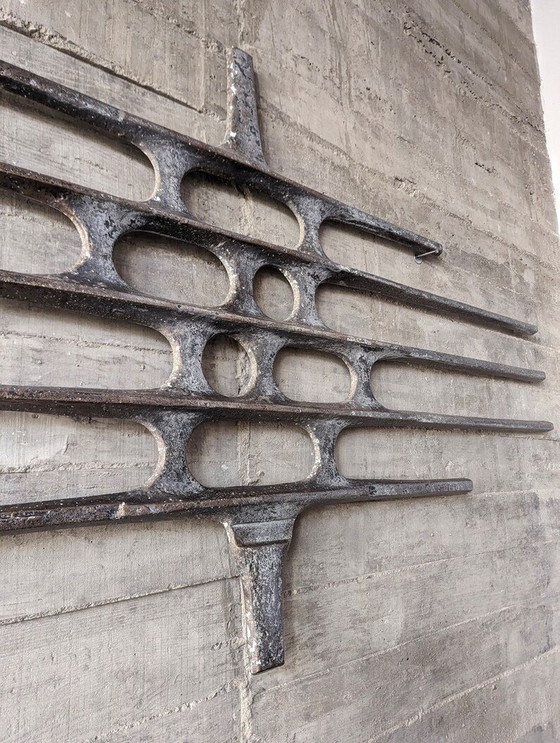 Image 1 of Wall Sculpture In Cast Aluminum 1960S