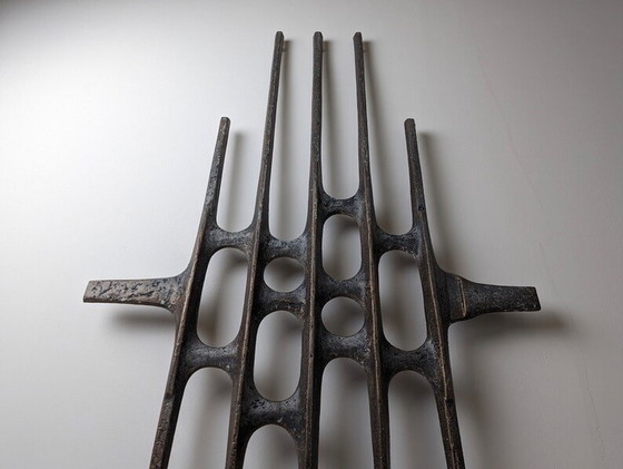 Image 1 of Wall Sculpture In Cast Aluminum 1960S