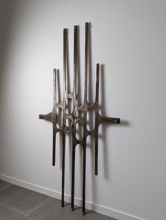 Image 1 of Wall Sculpture In Cast Aluminum 1960S