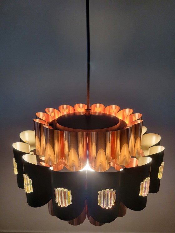 Image 1 of Danish Pendant Lamp By Werner Schou For Coronell Elektro