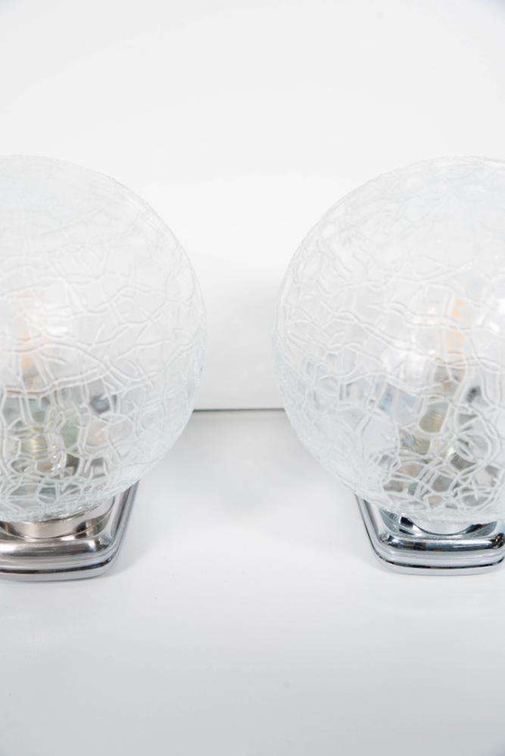 Image 1 of Set of space age wall lights 70s/80s, vintage wall scones