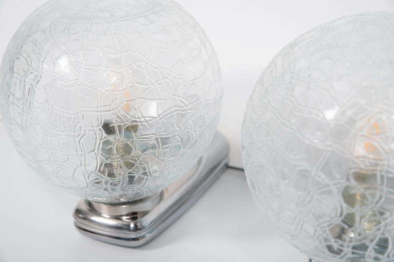 Image 1 of Set of space age wall lights 70s/80s, vintage wall scones