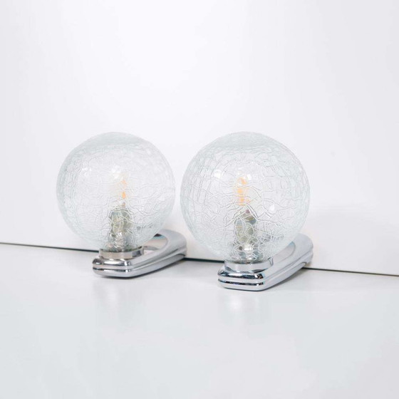 Image 1 of Set of space age wall lights 70s/80s, vintage wall scones