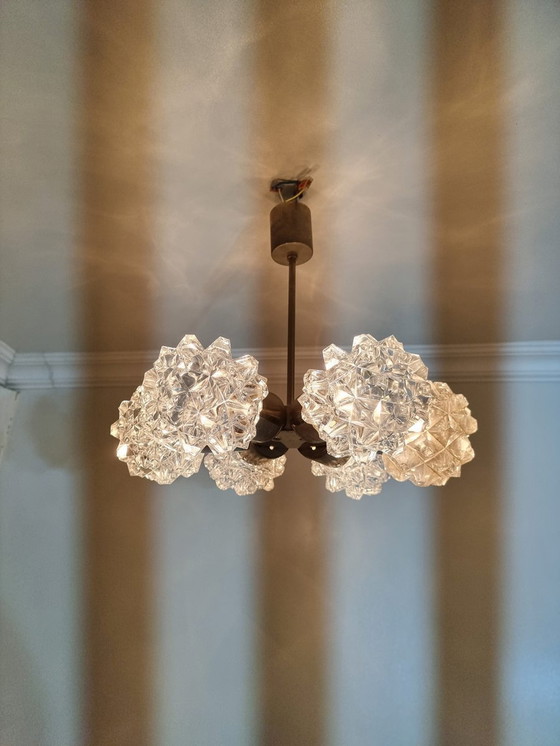 Image 1 of Chandelier In Cut Glass From Kamenický Šenov