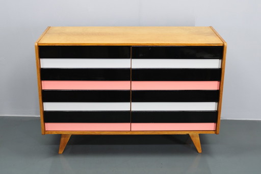 1960S Jiri Jiroutek Oak Chest Of Drawers, Czechoslovakia