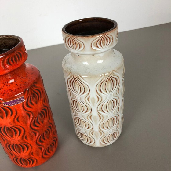 Image 1 of Pair of vintage pottery vases "Onion" by Scheurich, Germany 1970