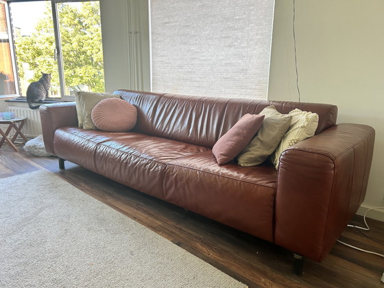 Image 1 of Station7, Leather Sofa + Chair