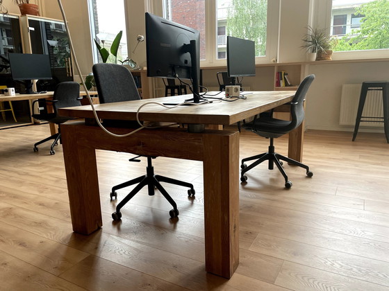 Image 1 of Studio Mesa Oak Design Table