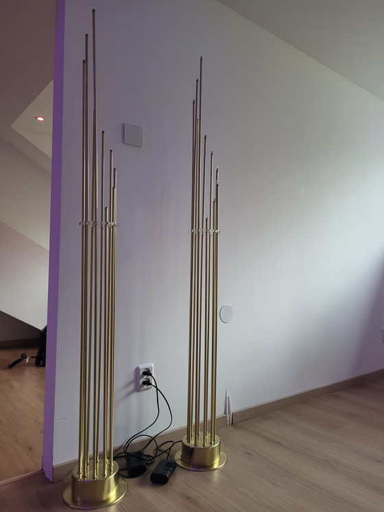 Image 1 of Vintage Standing Candle Lamps Set