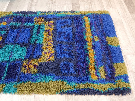 Image 1 of Tapis Wittrup Rya Botnia Space Age Denmark Lotta Ring