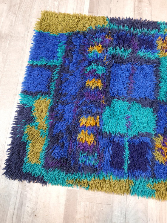 Image 1 of Wittrup Rya Botnia rug Space Age Denmark Lotta Ring