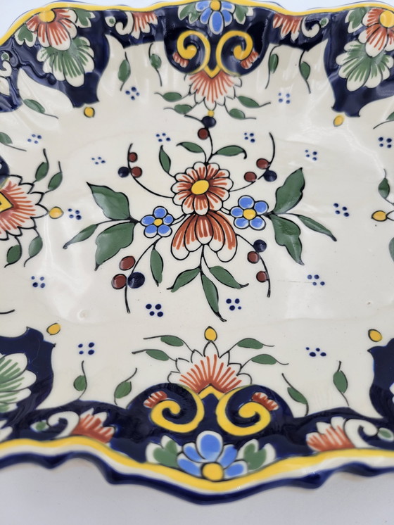 Image 1 of Small Rouen Porcelain Dish